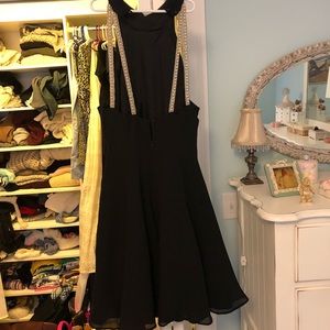 Black Fit and Flare Cocktail Dress